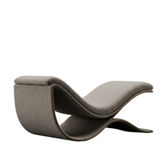 Modern Gray Chair Isolated on Transparent Background 3d Illustration