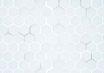 Minimalist white honeycomb pattern creating a futuristic and modern aesthetic appeal