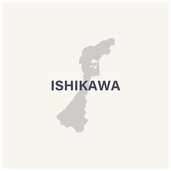Obraz premium 石川県のアイコン、日本の47都道府県のアイコンより. Ishikawa Prefecture icon, from the icons of Japan's 47 prefectures