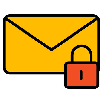 Safe web access symbol of a glossy padlock with a key for internet security protection