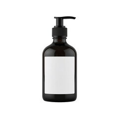 Sophisticated matte dispenser with minimalist label showcasing product potential and refined