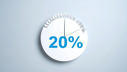 Circle graph, 20% complete