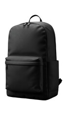 Naklejka premium Isolated Black Backpack Illustration with Transparent Background