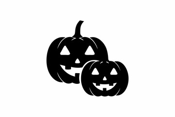 jack o lantern icon  silhouette vector illustration