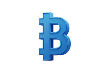 Obraz premium Isolated 3D Rendered Bitcoin Symbol Against a Black Transparent Background