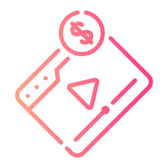 paid content gradient icon