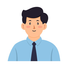 Illustration of Avatar a Businessman in a Tie
