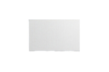 Blank white rectangular panel