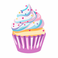 Ice cream pattern. Exquisite vector patterns