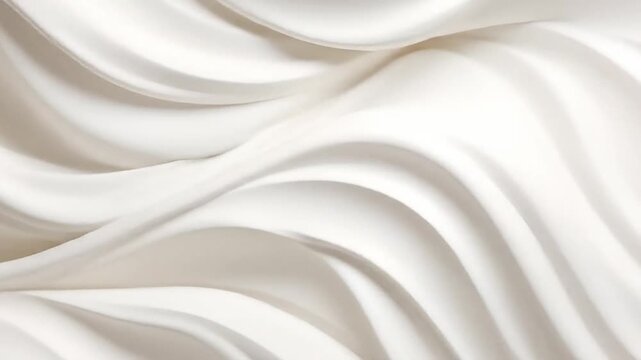 Elegant White Fabric Texture with Soft Waves Clean Surface Pattern Design and Gentle Folds in a Subtle Neutral Minimal Style Art