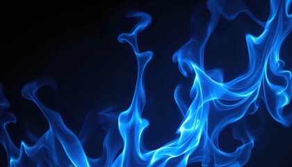 Fototapeta premium A dark blue smoke background with a black background