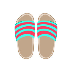 moccasins beach footwear cartoon vector illustration