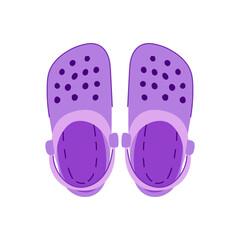 sneakers beach footwear cartoon vector illustration