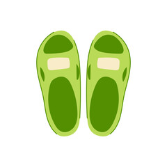 thongs beach footwear cartoon vector illustration