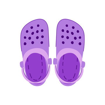sneakers beach footwear cartoon vector illustration
