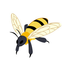 hive bee cartoon vector illustration
