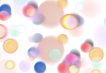 Abstract camera lens flare effect cutout on transparent background