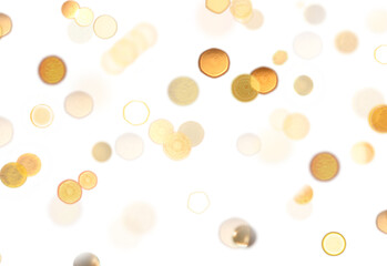 Abstract camera lens flare effect cutout on transparent background