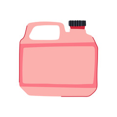 durable canister plastic cartoon vector illustration