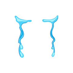 Fototapeta premium sorrow cry cartoon vector illustration