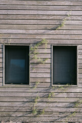 window on a brick wall