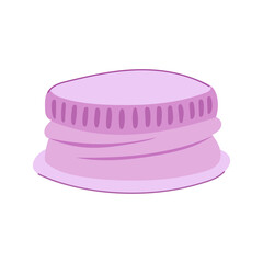 gasket metall bottle cap cartoon vector illustration