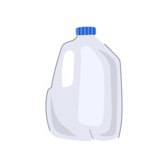 sustainability milk bottle plastic cartoon vector illustration