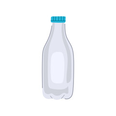 reduce milk bottle plastic cartoon vector illustration