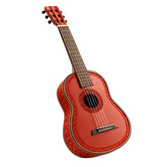 acoustic guitar isolated on white