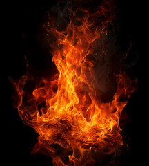 Obraz premium Fire Flame Overlay