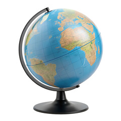 globe on white background