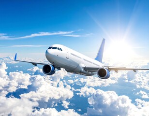 Fototapeta premium Airplane in the sky