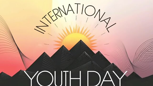 International Youth Day Rising Sun Design