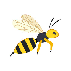 vault wasp cartoon vector illustration