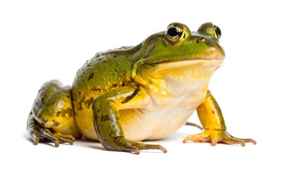 Fototapeta premium Frog, side view, detailed