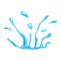 evaporation water drops cartoon vector illustration