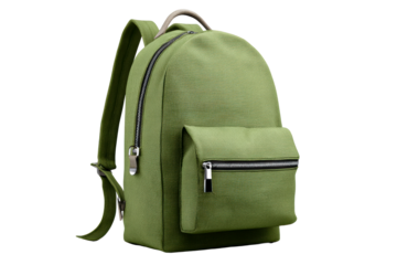 Stylish green backpack for casual outings