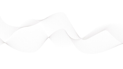 Abstract wave element for design. Digital frequency track equalizer. Wave with lines created using blend tool. Curved wavy line, smooth stripe.