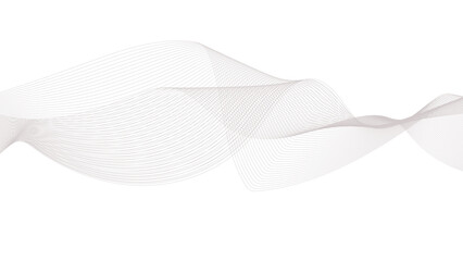 Abstract wave element for design. Digital frequency track equalizer. Stylized line art background. Vector illustration.