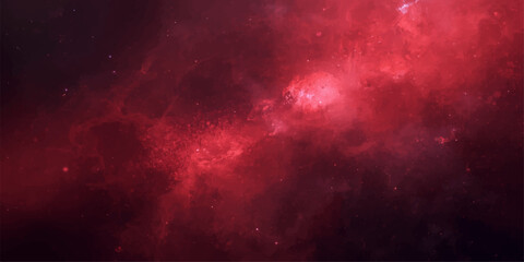 Obraz premium Abstract red background with smoke texture and particles creating a stormy night sky