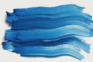 Brush Library. Blue Textured Background with Watercolor Brushstroke Lines for Print and Business