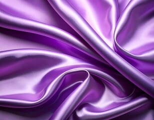 Fototapeta premium Luxurious, flowing purple silk fabric with soft folds and highlights