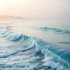 Naklejka premium wave on the beach