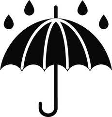 black umbrella icon