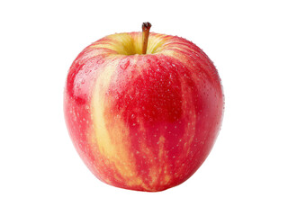 Red apple with water droplets isolated on black background, Isolated On White Background, Png Transparent