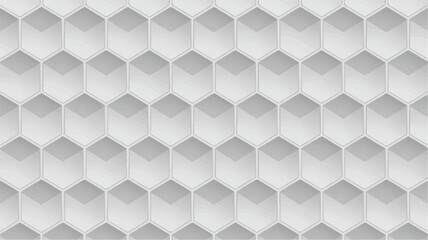 Seamless Hexagonal Pattern With Subtle Gray Shading background texture