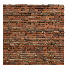 Photo Of Red Brick Wall Background Texture Isolated On Transparent Background