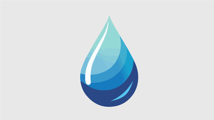 Blue Water Drop Illustration