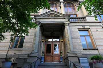 Traditional colorful houses in Trondheim, Norway
