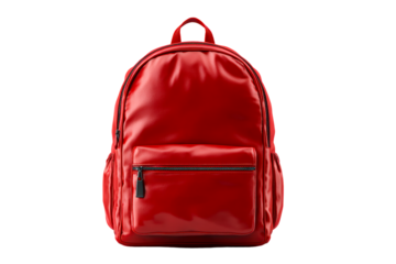 Stylish red backpack for everyday use